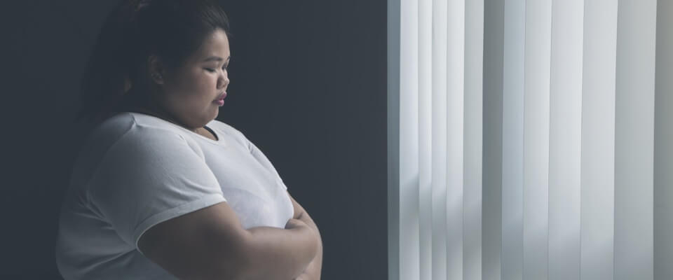 Woman with depression