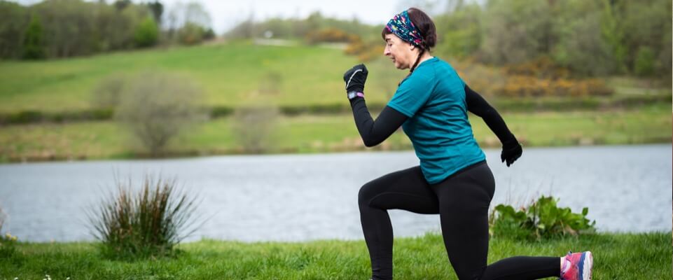 Woman exercising