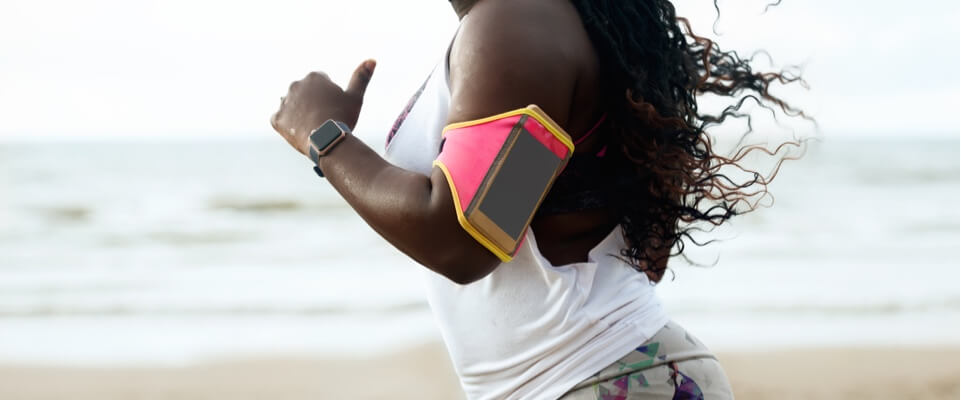 woman running